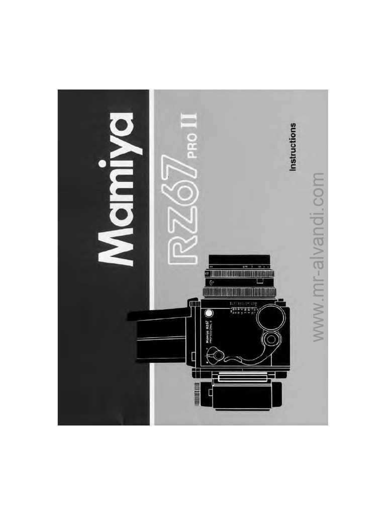 mamiya rz67 instruction manual