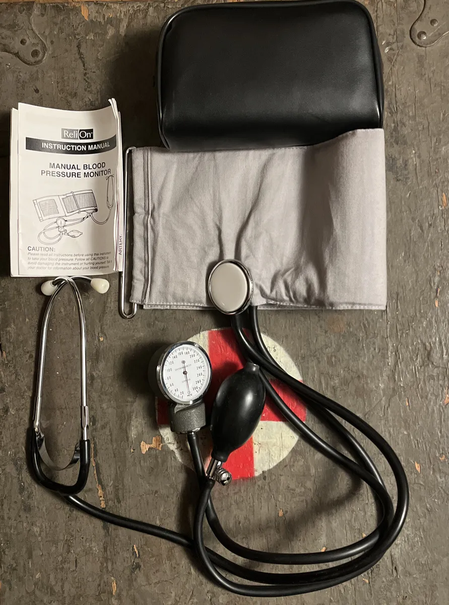 manual blood pressure cuff instructions