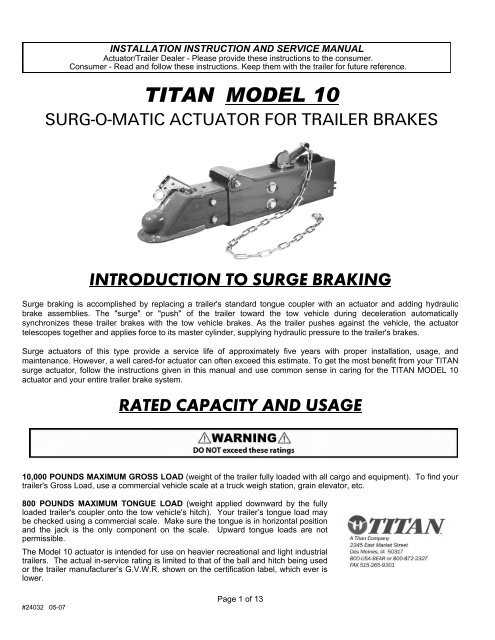 max tow truck instruction manual