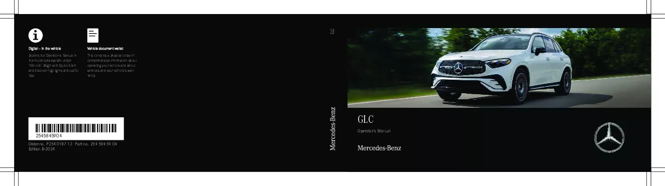 mercedes glc instruction manual