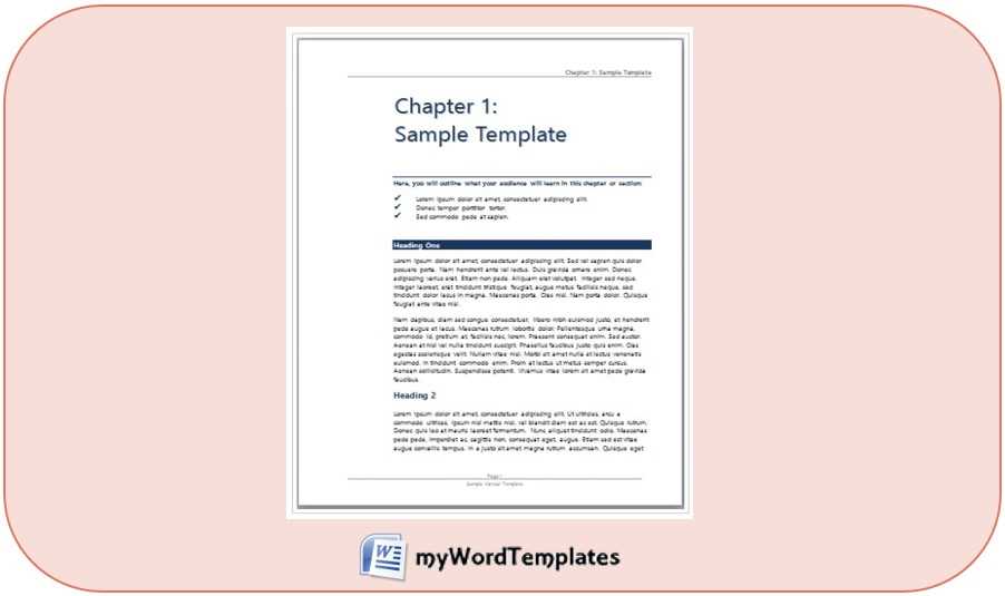 microsoft word instruction manual template