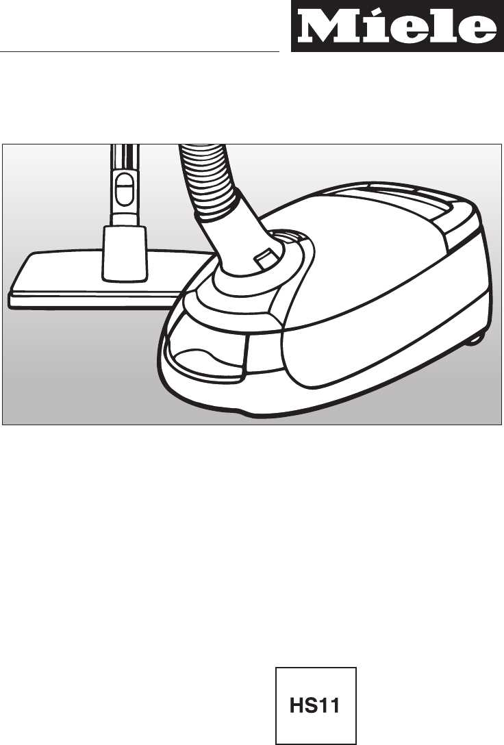 miele vacuum cleaner instruction manual