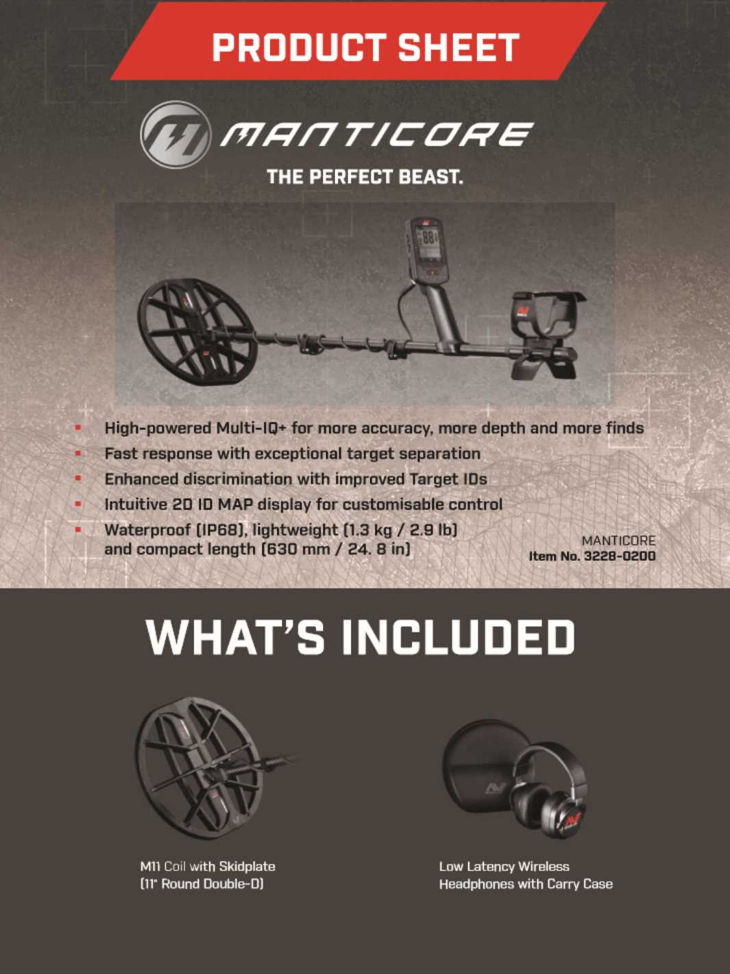 minelab manticore instruction manual