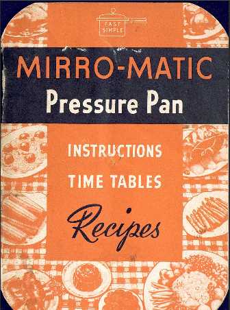 mirro matic pressure canner instruction manual