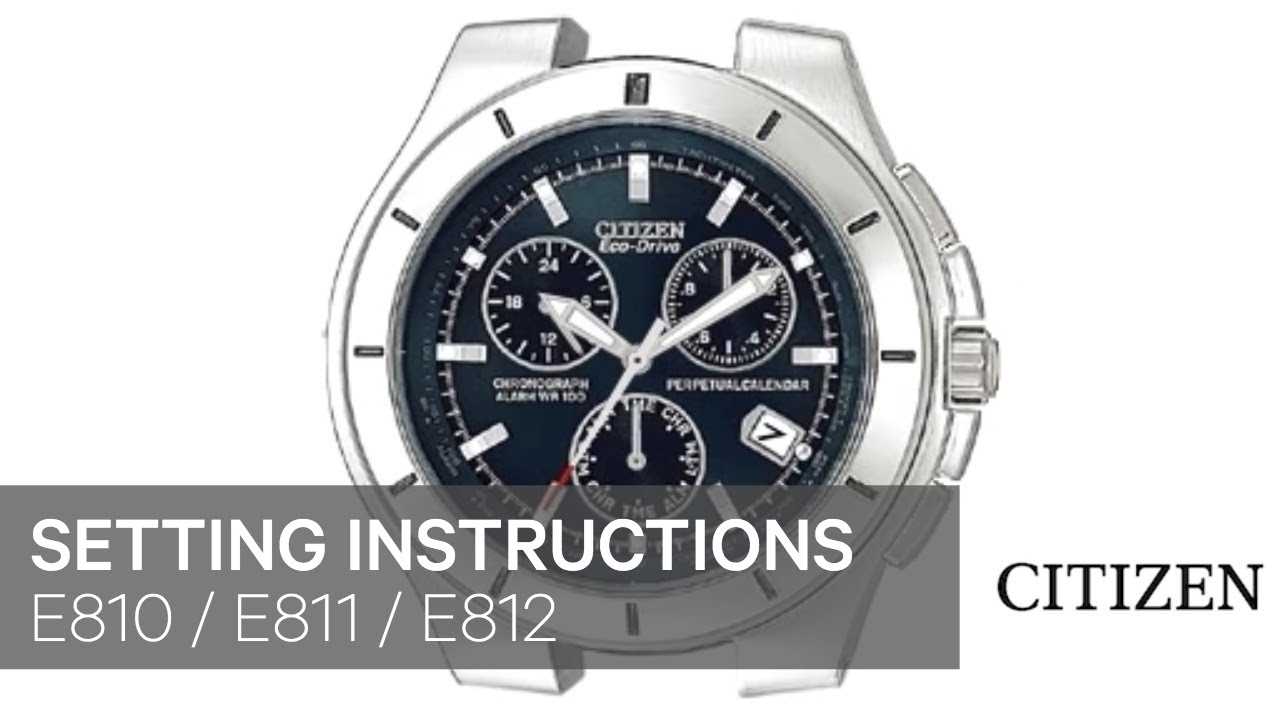 citizen e820 instruction manual