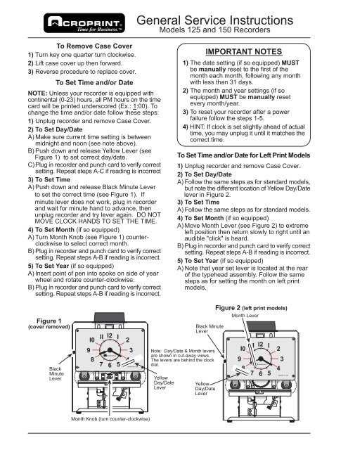 my tot clock instruction manual