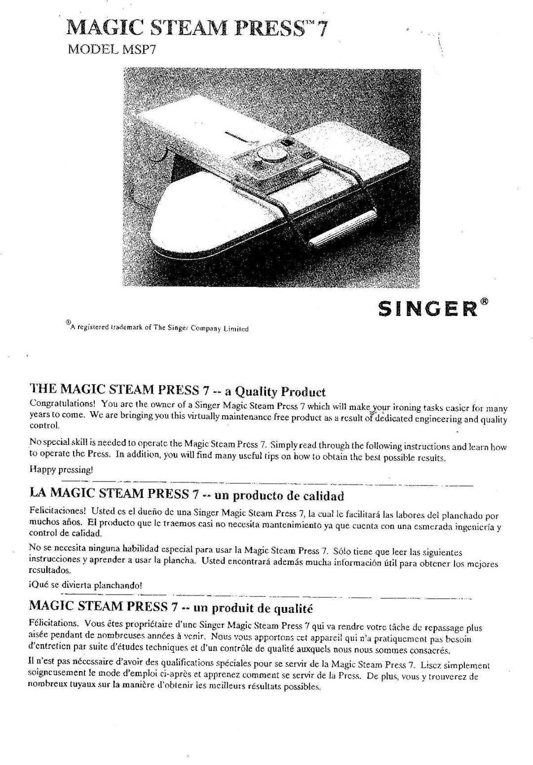 singer button magic instruction manual