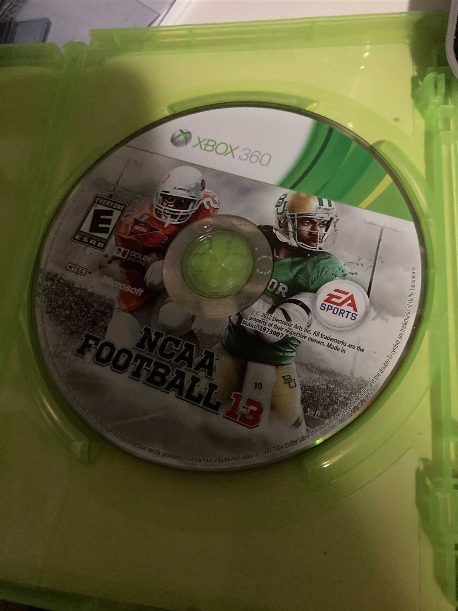 ncaa football 13 xbox 360 instruction manual