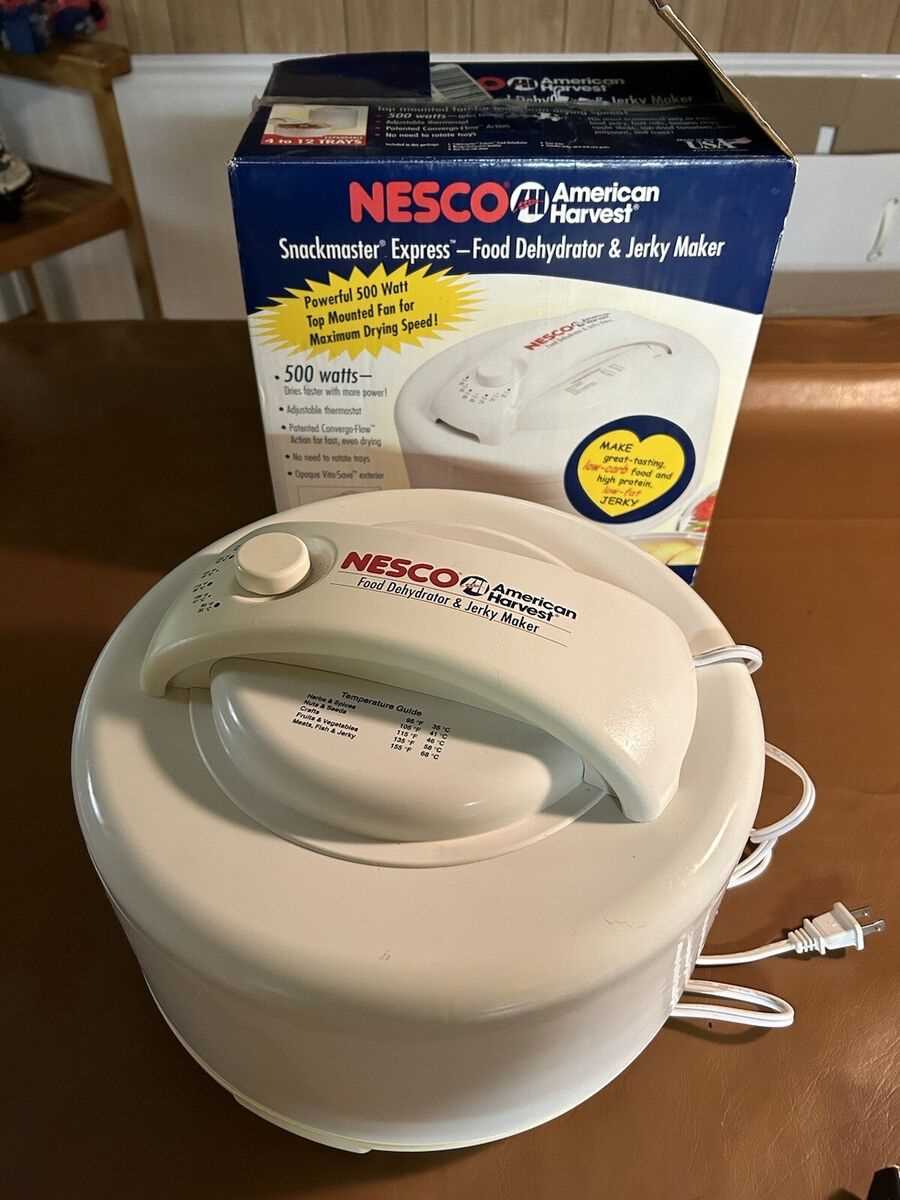 nesco food dehydrator instruction manual