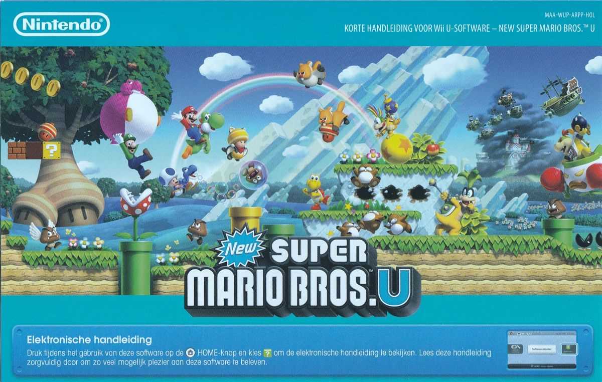 new super mario bros u deluxe instruction manual