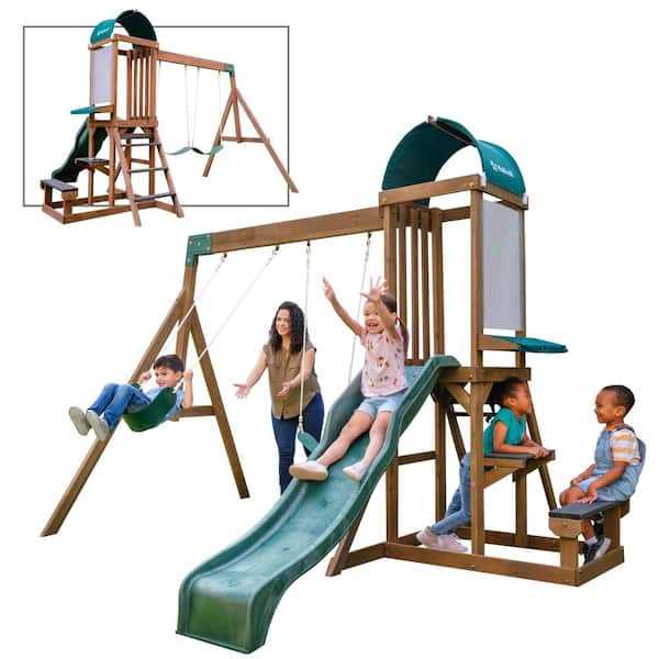 kidkraft skyway resort wooden swing set instruction manual