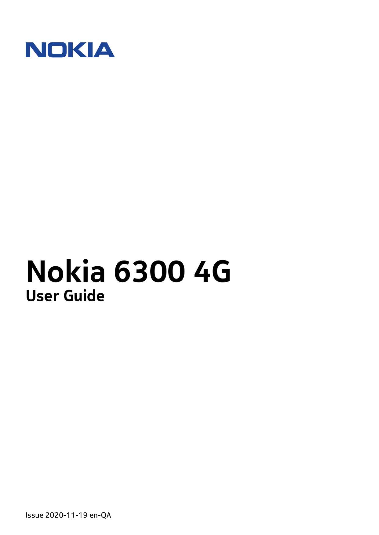 nokia 6300 instruction manual