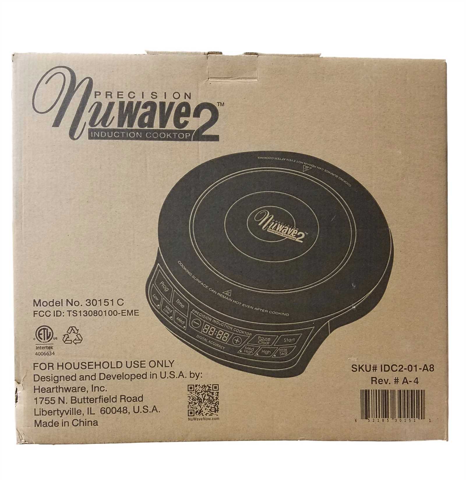 nuwave induction cooktop instruction manual