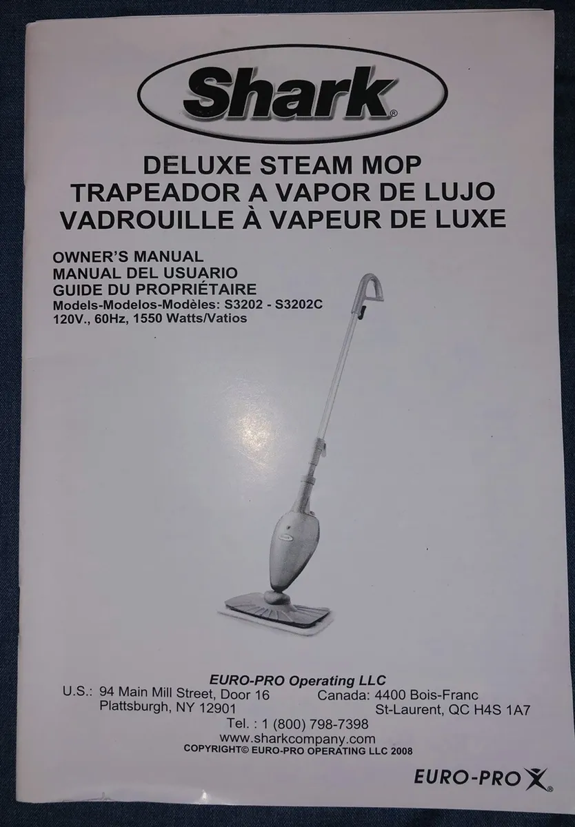 shark steam mop s3101 instructions manual