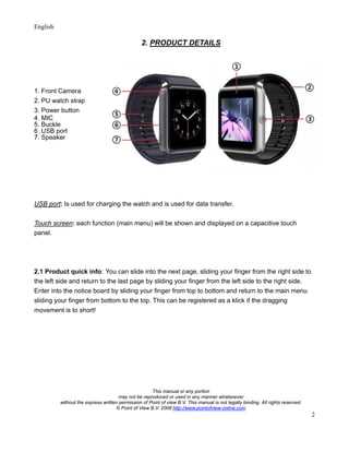 instruction manual for smart watch