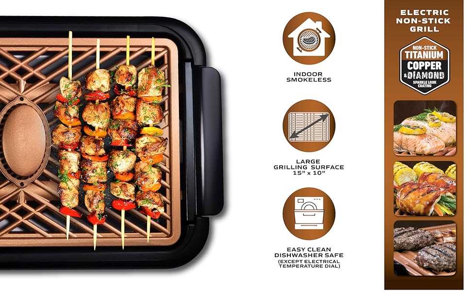gotham steel smokeless grill instruction manual