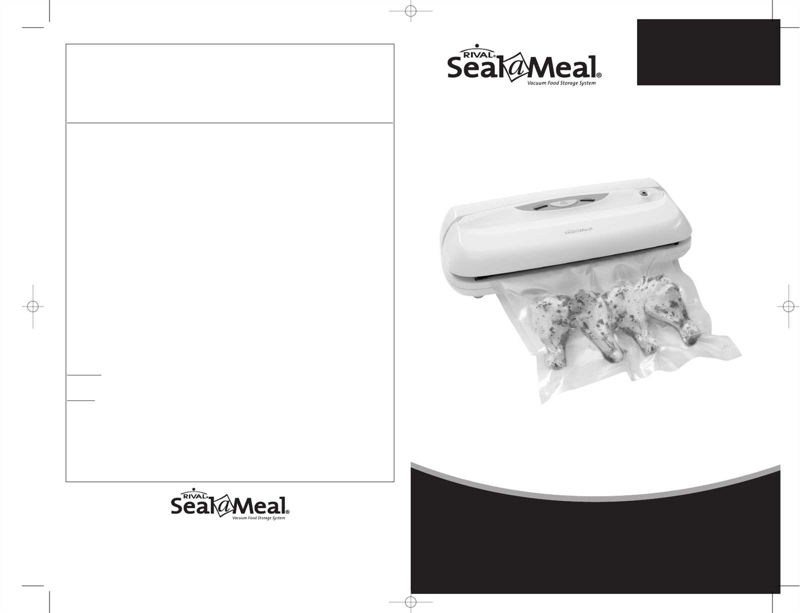 seal a meal instruction manual