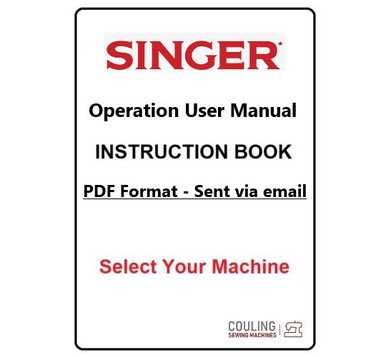 old singer sewing machine instruction manual