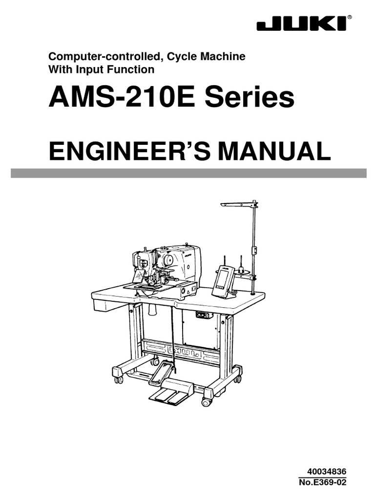 juki ams 210en instruction manual