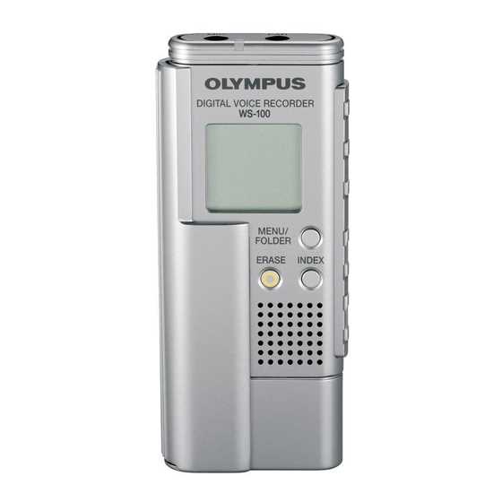 olympus digital voice recorder ws 801 instruction manual