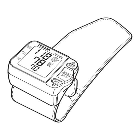 omron 7 series wrist blood pressure monitor bp652 instruction manual