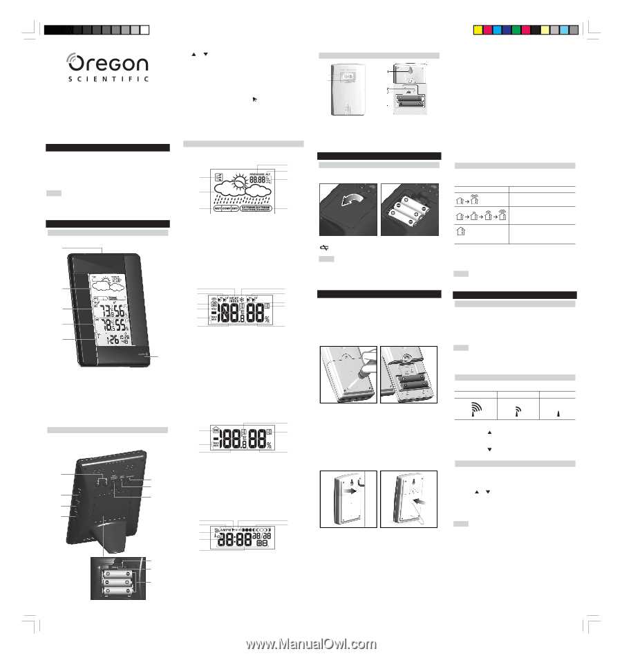 oregon scientific bar388hga instruction manual