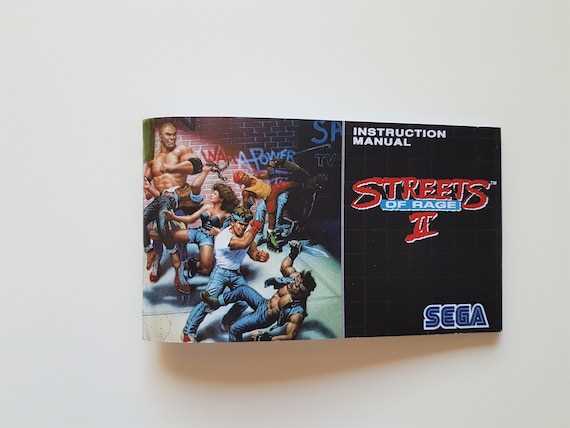 streets of rage 2 instruction manual