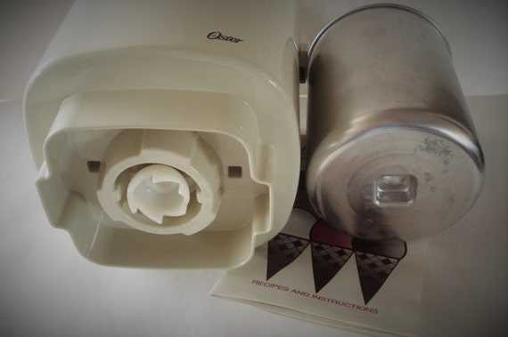 oster ice cream maker instruction manual