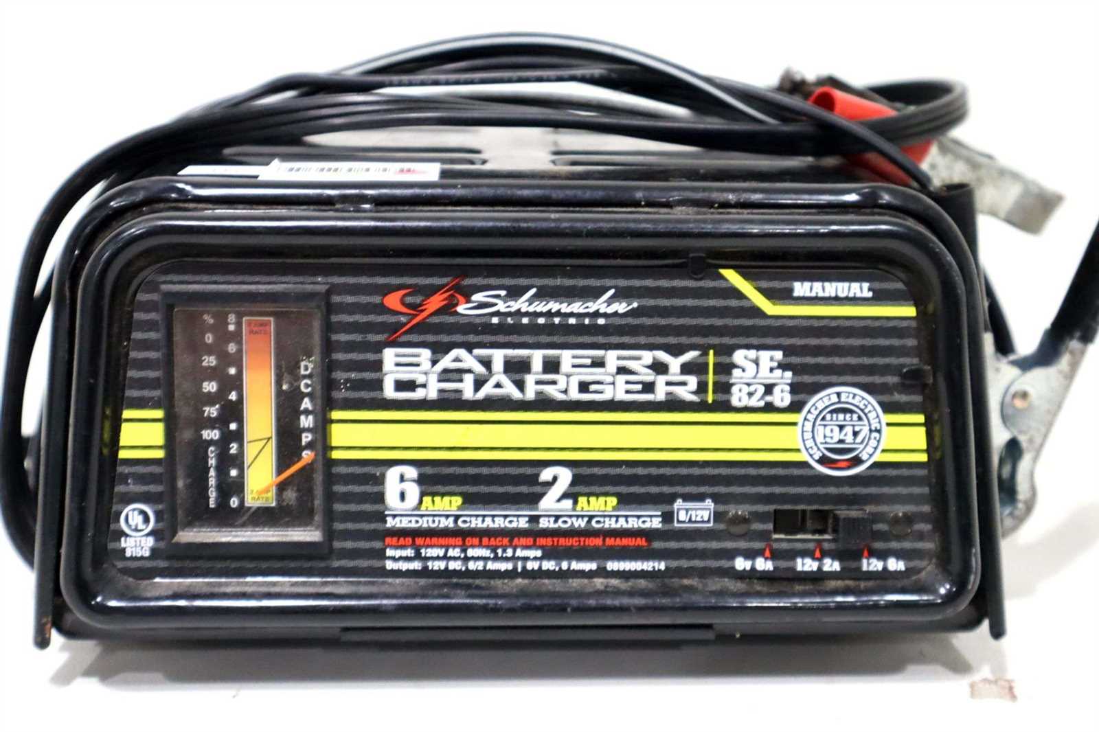 schumacher battery charger instruction manual