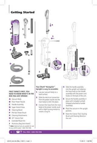 shark navigator vacuum instruction manual