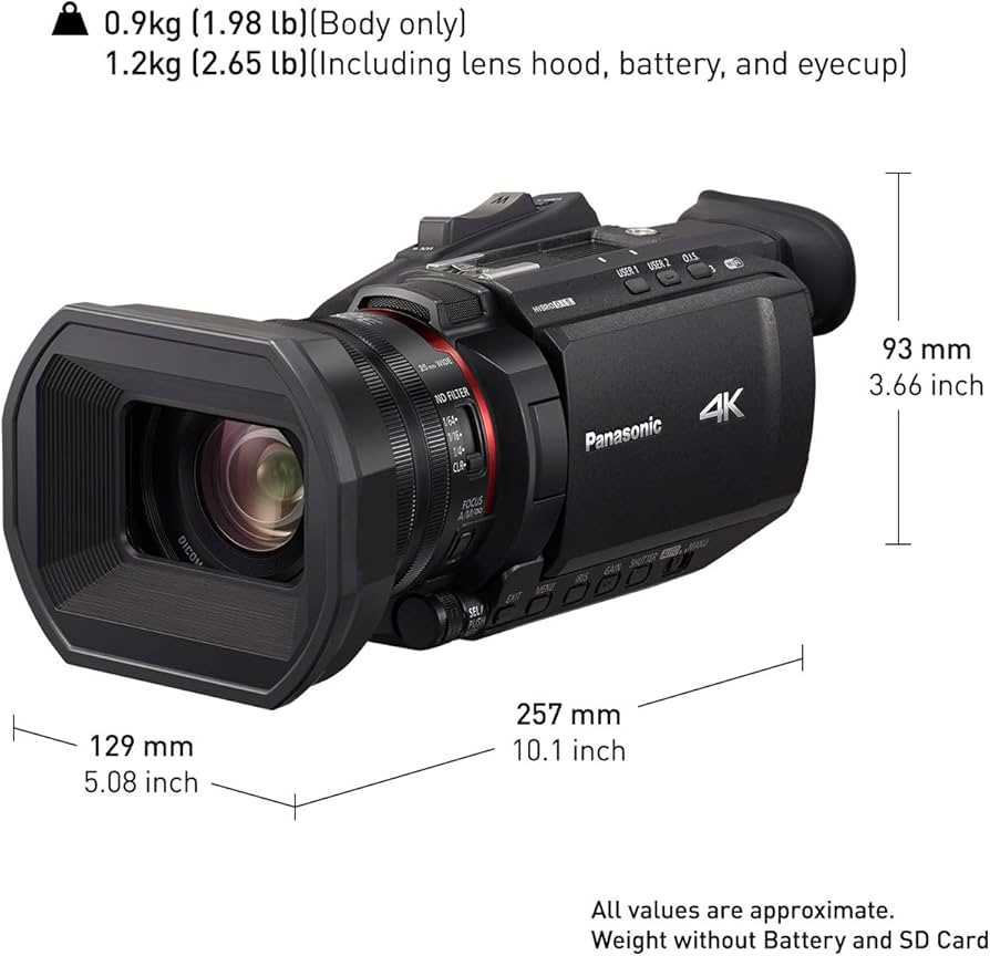 panasonic hc x1 instruction manual