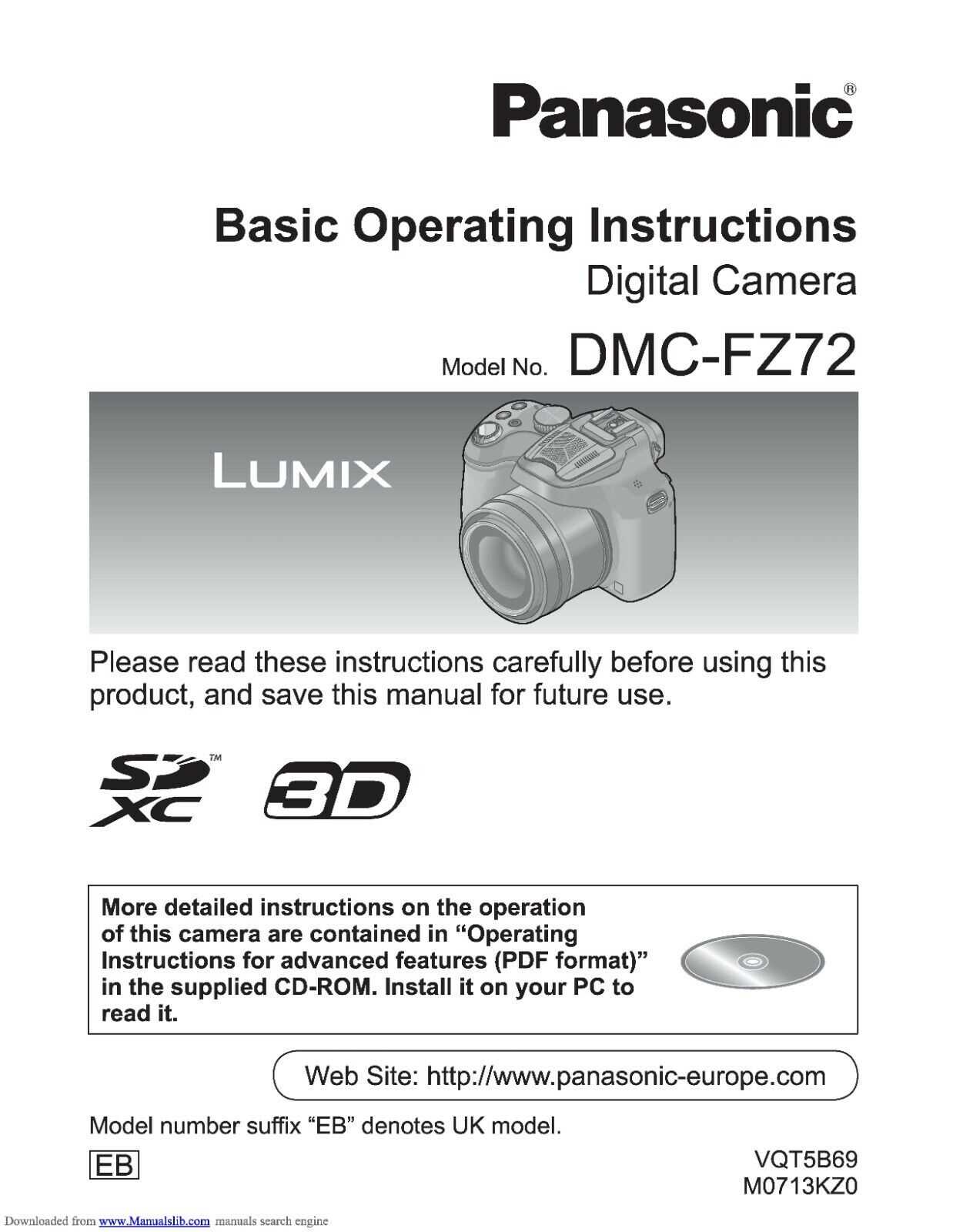 panasonic lumix fz72 instruction manual