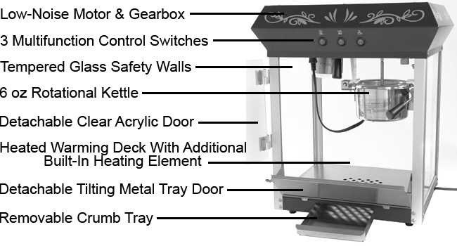 paramount popcorn machine instruction manual