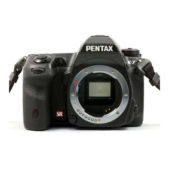 pentax camera instruction manual