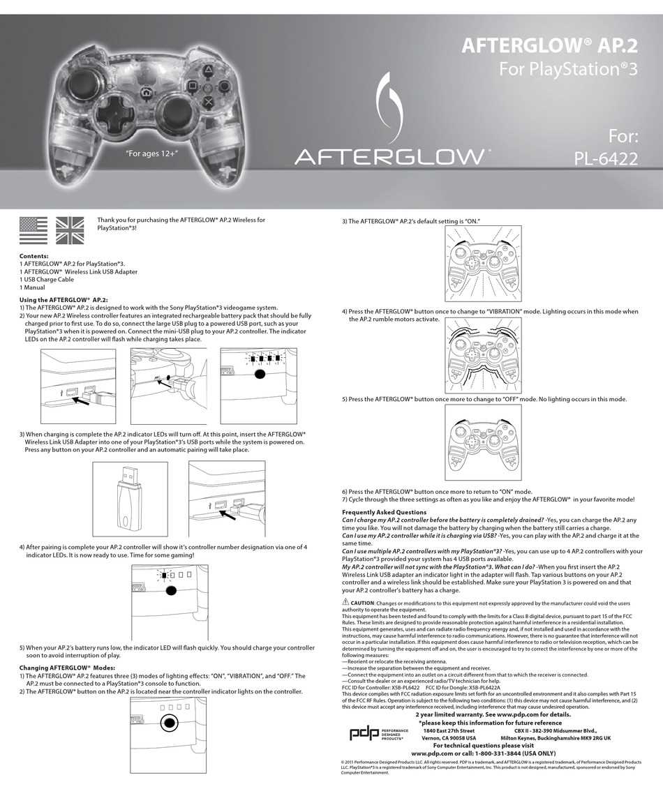 afterglow xbox one controller instruction manual