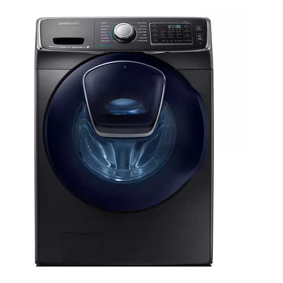 samsung front load washer instruction manual