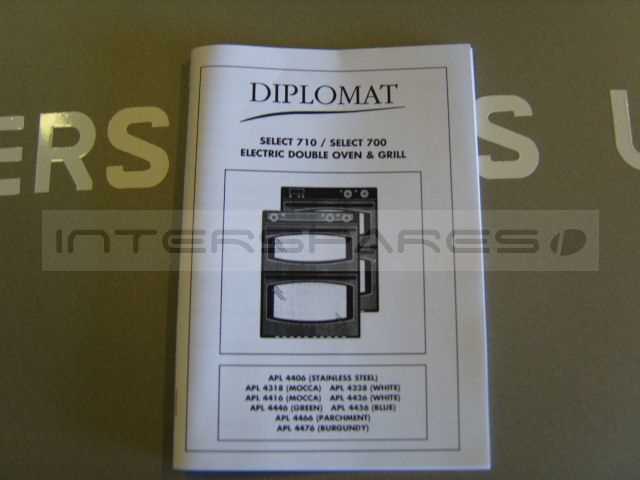 diplomat oven manual instructions