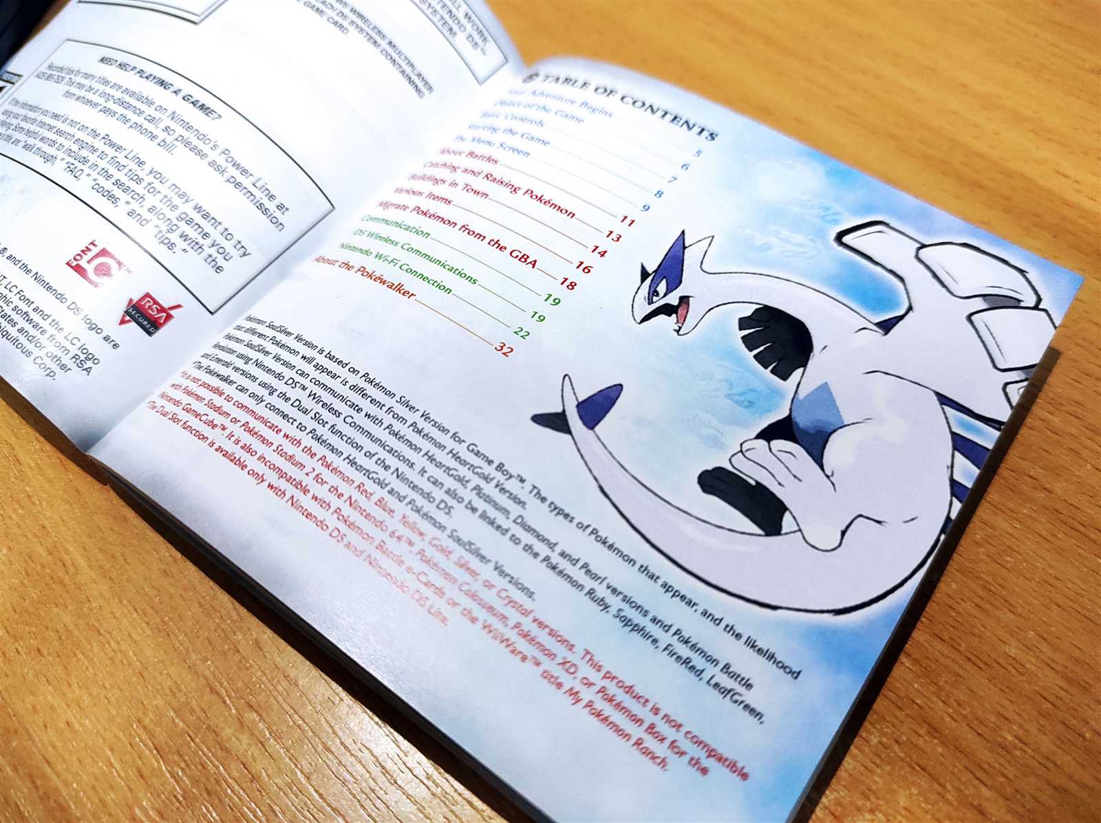 pokemon soul silver instruction manual