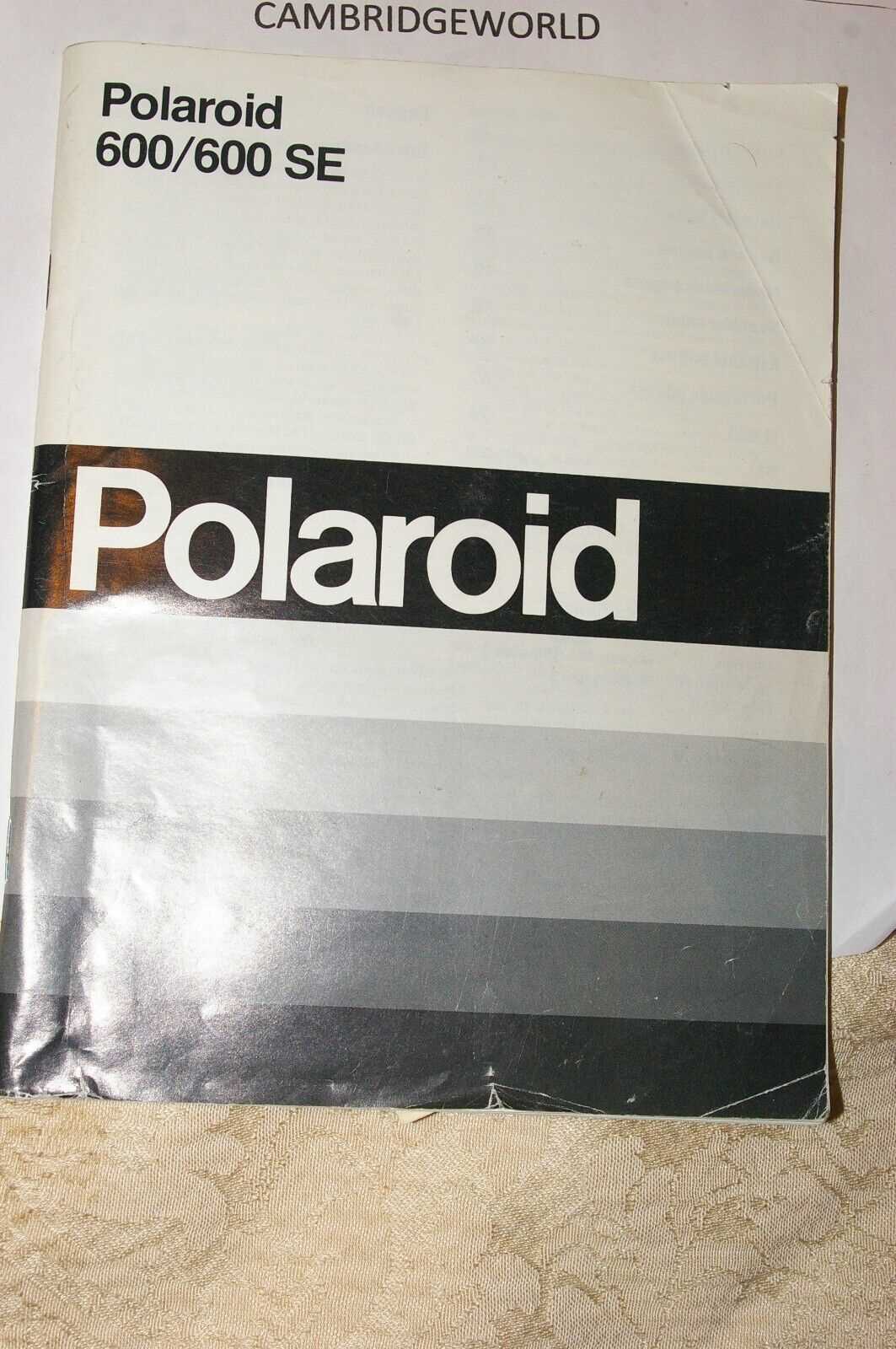 polaroid 600 instruction manual