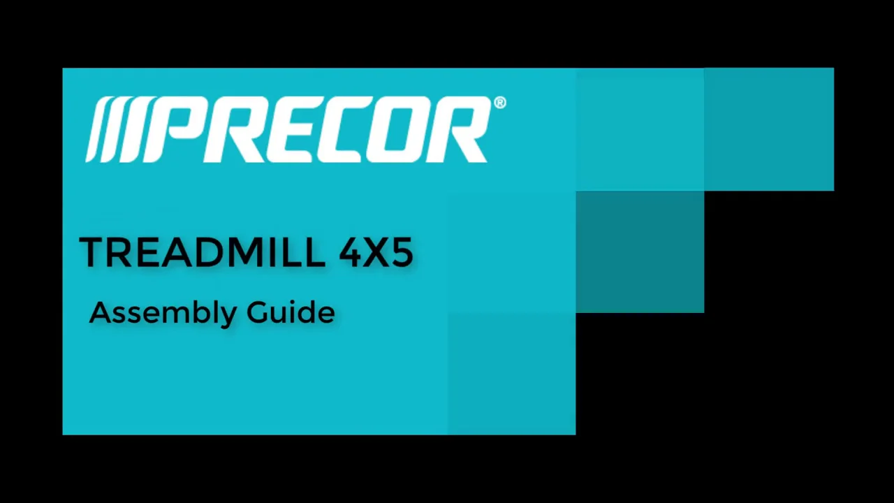 precor treadmill manual instructions