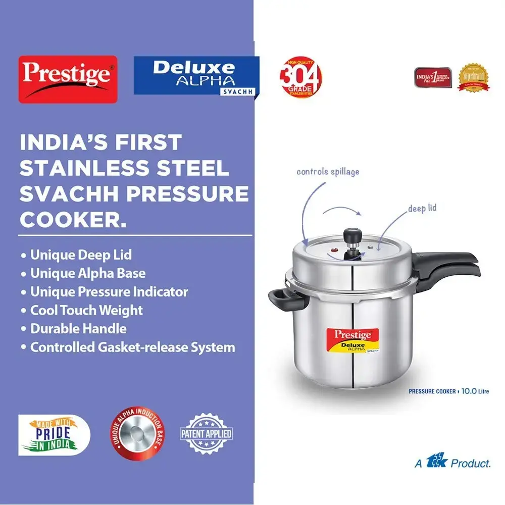 prestige deluxe pressure cooker instruction manual