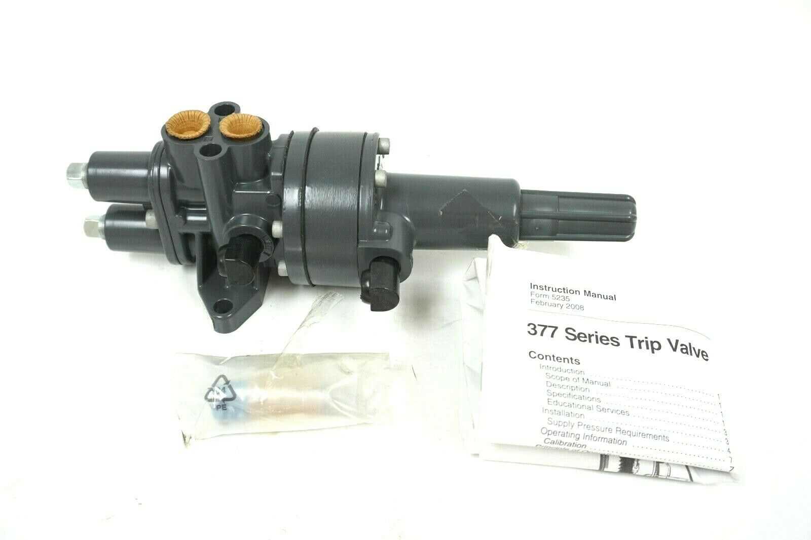 377 trip valve instruction manual