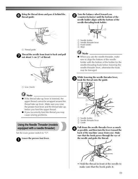 brother xl 5500 instruction manual