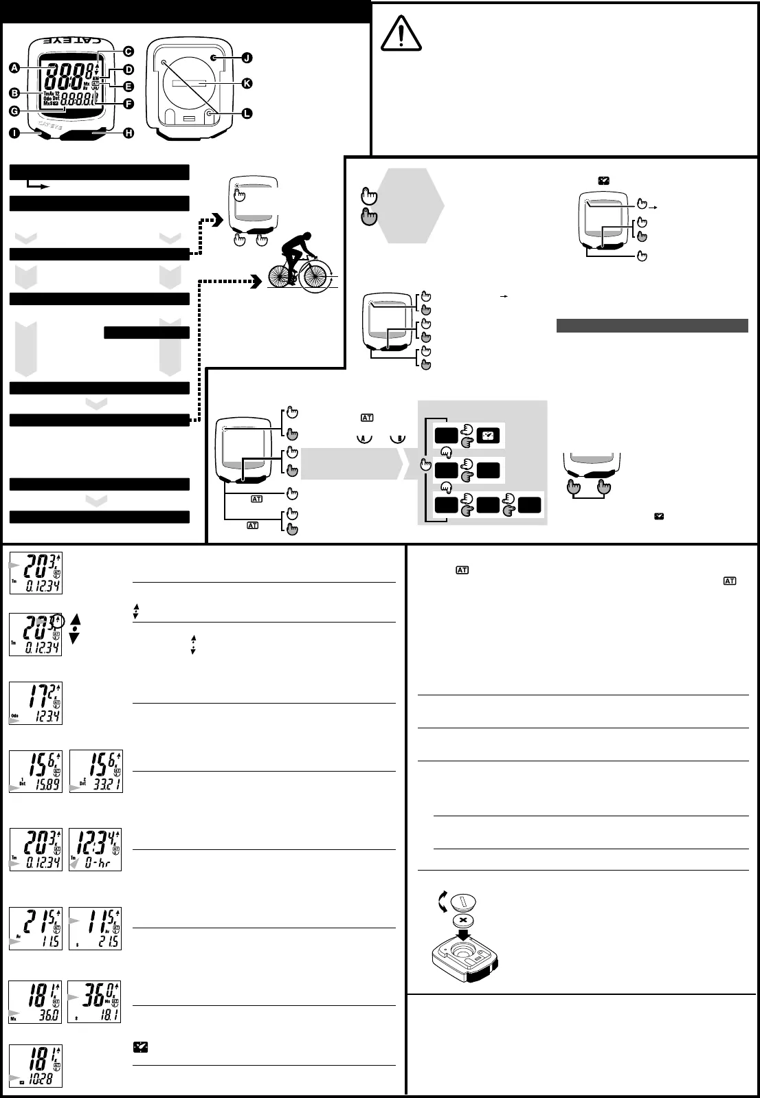 cateye mity 8 instructions manual