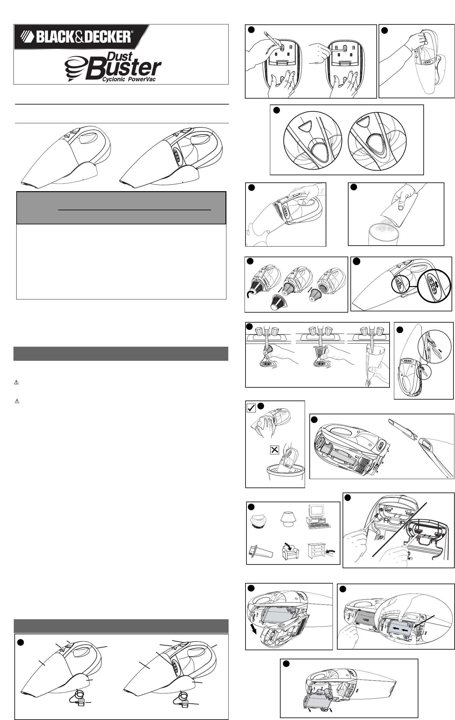 black and decker spillbuster instruction manual