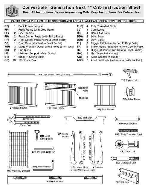 graco lauren crib manual instructions