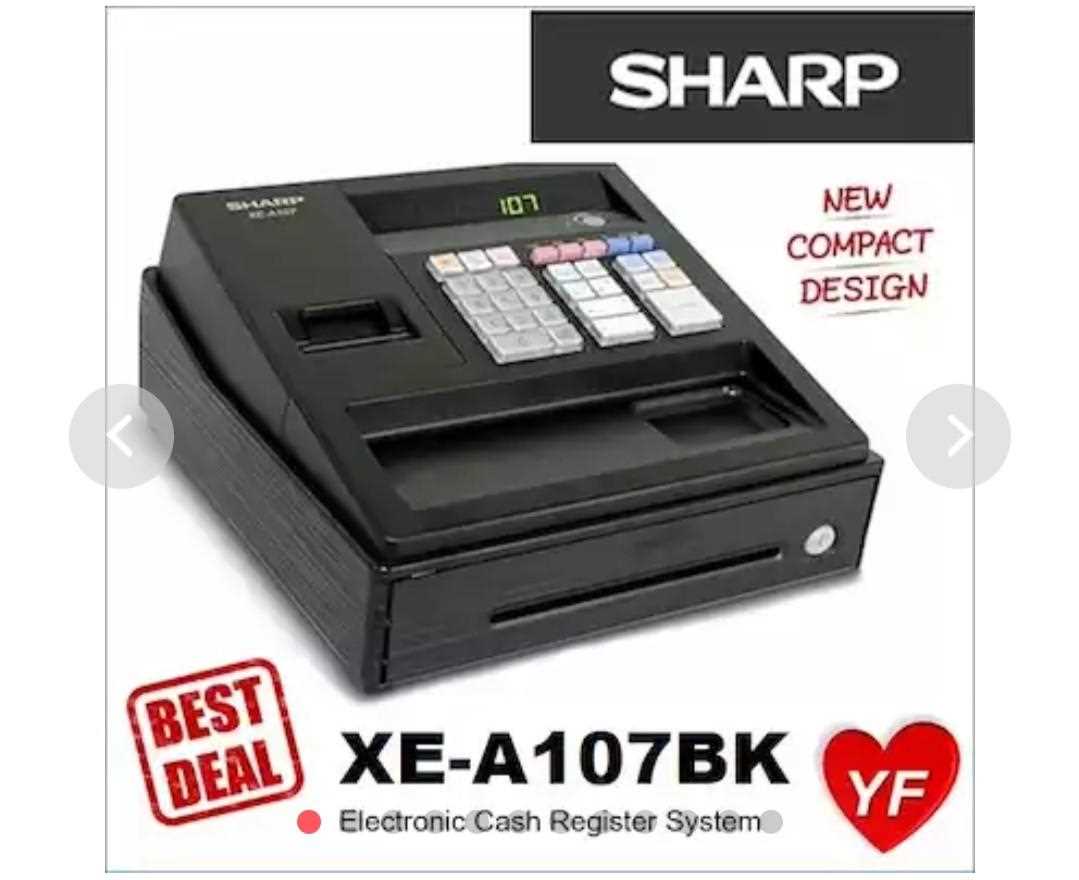 sharp xe a107 instruction manual