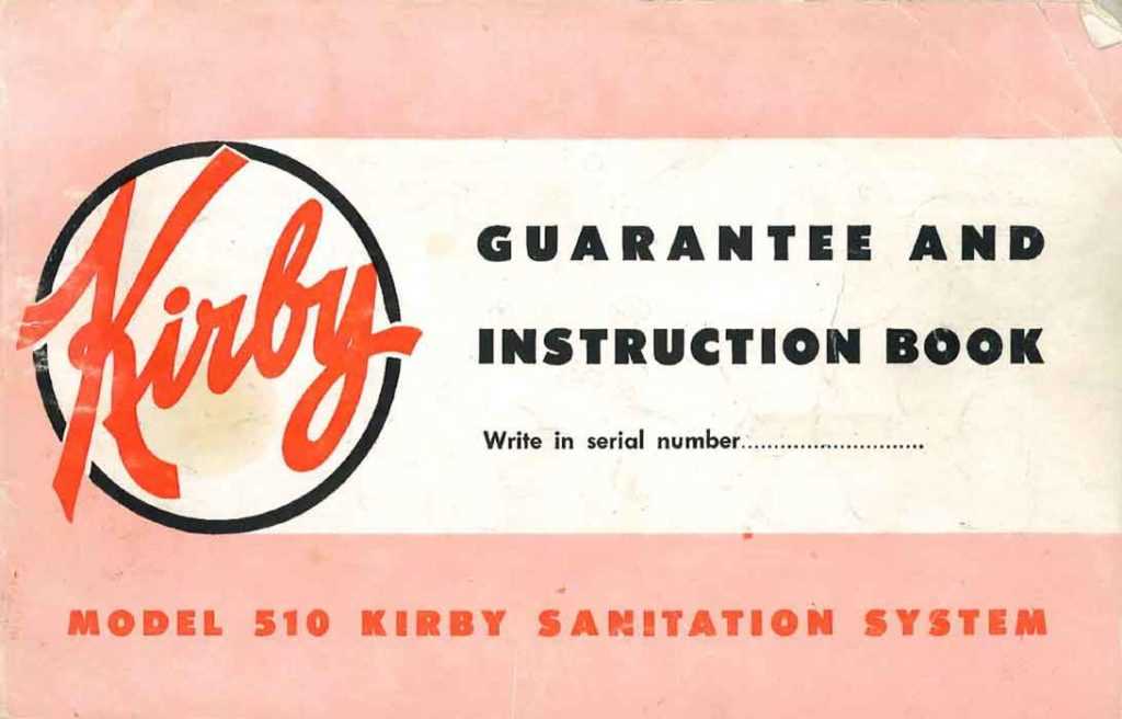 kirby avalir instruction manual