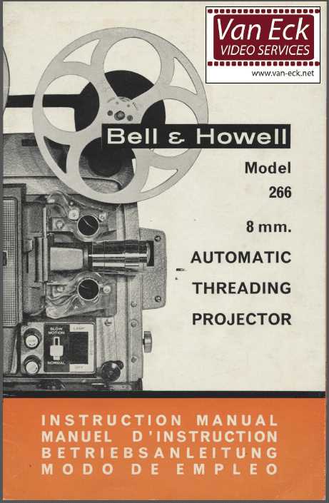 bell & howell instruction manuals