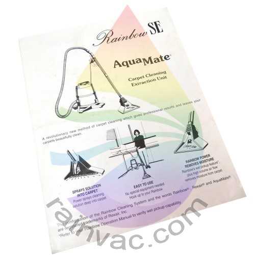rainbow aquamate instruction manual